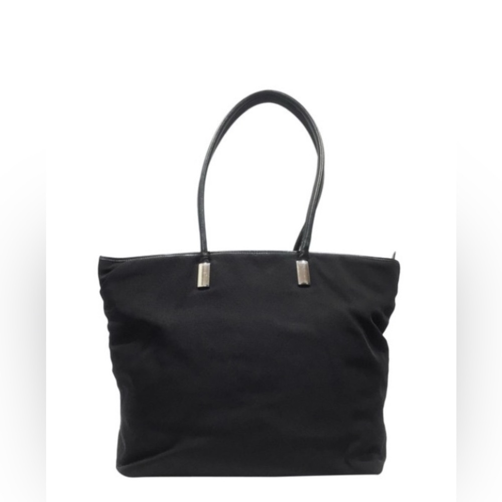 Gucci Tom Ford Era  Vintage Black Nylon Leather Trimmed Tote EUC